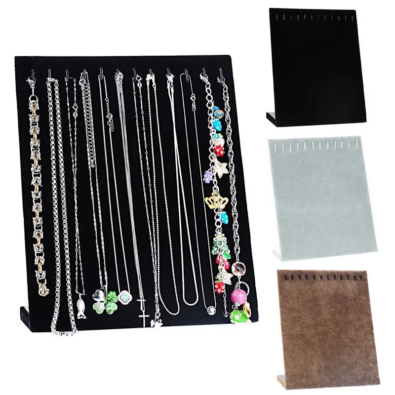Фланелевые шкатулки для ювелирных изделий juneday витрина серьги ожерелье гвоздик
