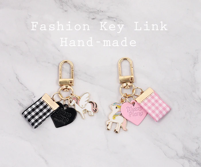 Брелок для ключей в виде мультяшного единорога Счастливого кота удачи кошки