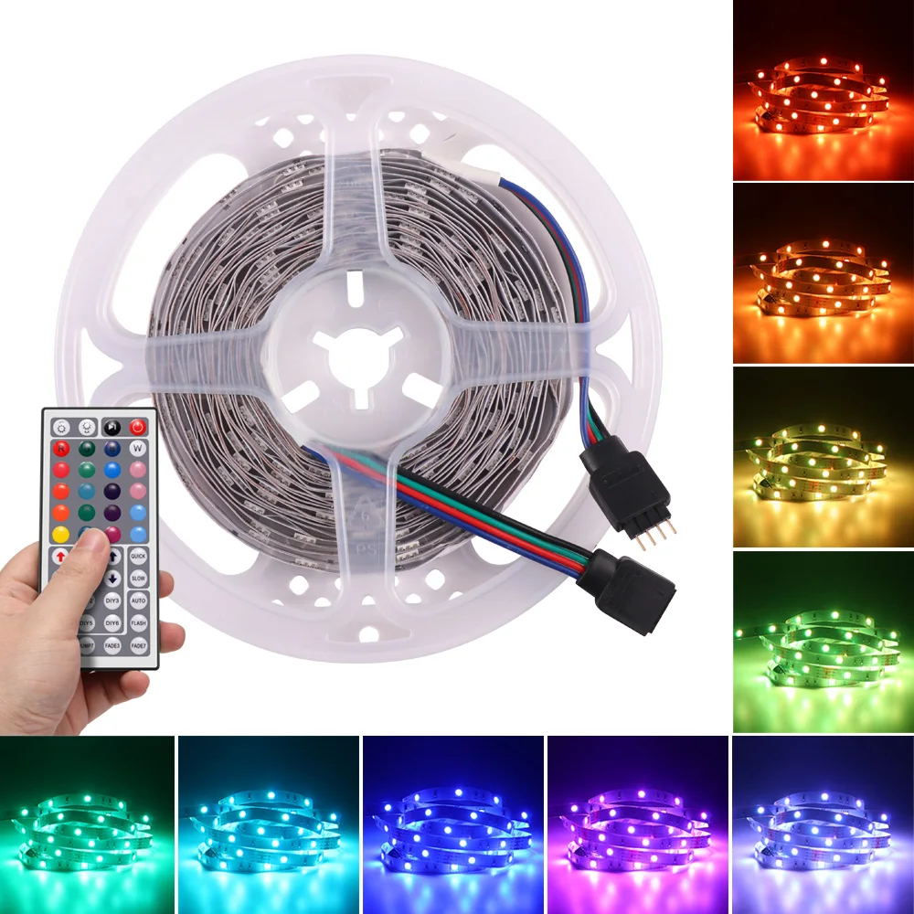 Светодиодный многоцветной ленточный светильник 5050 RGB 5 м/10 м светодиодный не