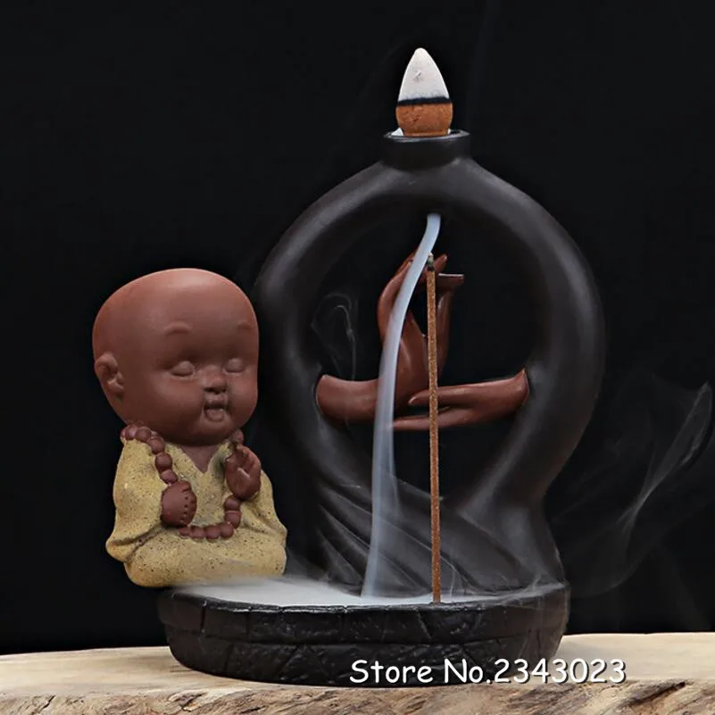 Креативный подарок маленький монах Будда задняя башня благовония