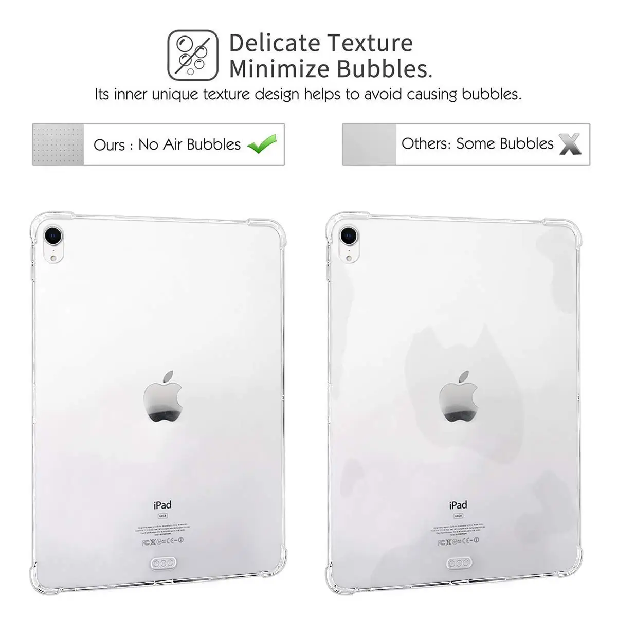 Чехол для Apple iPad Pro 11 и 12 9 2018 ТПУ Силиконовый противоударный прозрачный мягкий