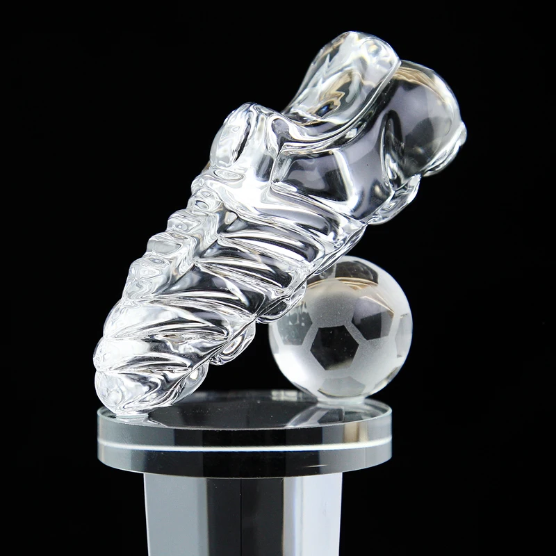 Хрустальный персонализированный футбольный трофей награда Золотые Ботинки