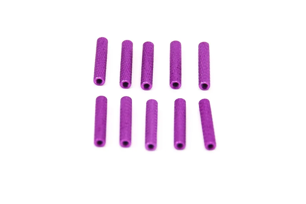 TCMM M3x25mm фиолетовый Текстурированный Алюминиевый противостояние для FPV гоночного