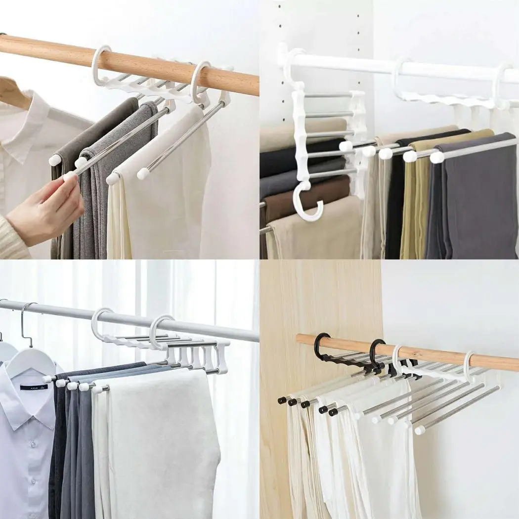 Многослойные вешалки для одежды джинсы из нержавеющей стали