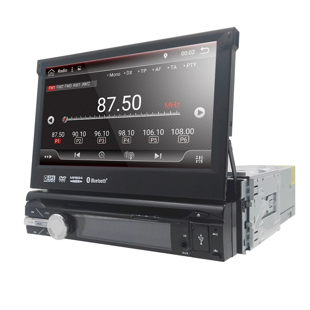 2G ram 1 Din Android 9,0 четырехъядерный автомобильный dvd-плеер для универсальной gps-навигации стерео радио wifi MP3 аудио USB SWC