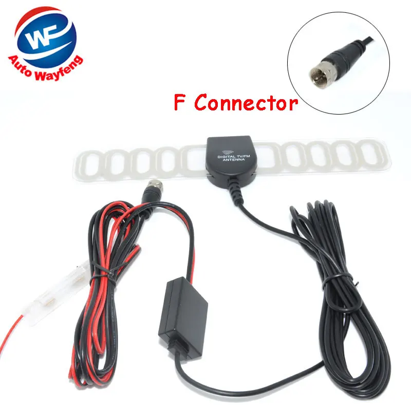 Автомобильная цифровая ТВ-антенна DVB-T ISDB-T активная с усилителем разъем F для