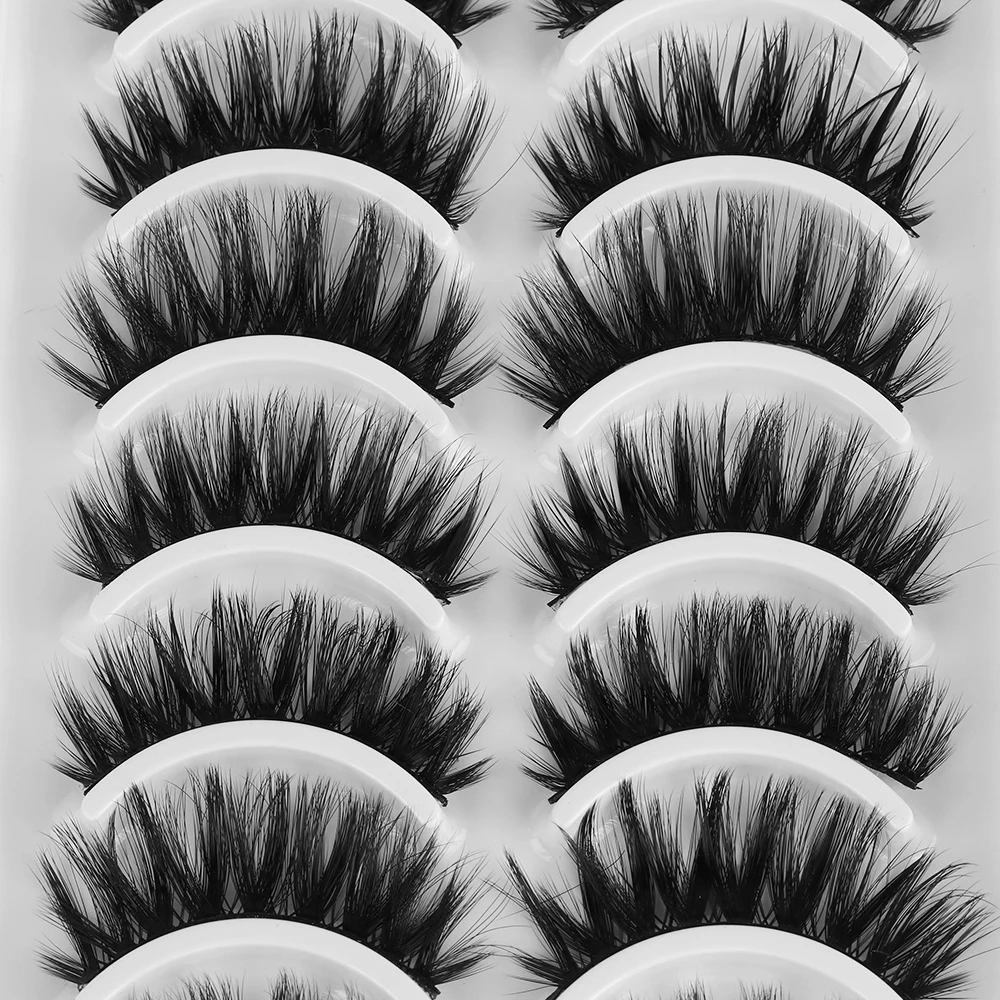 10 пар/компл. 3D искусственной норки волосы Накладные ресницы натуральные густые