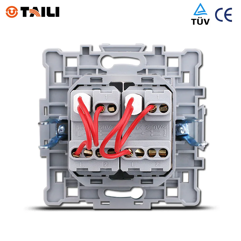 TAILI стандарт ЕС самодельный двухканальный Настенный механизм высветильник еля