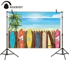 Фон для фотосъемки Allenjoy доска для серфинга забор морское дерево пляжная ткань реквизит для фотосъемки на заказ Фотофон