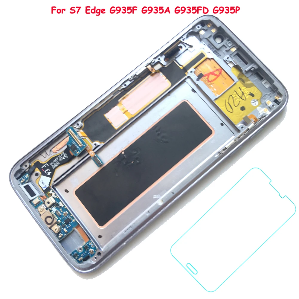 FIX2SAILING протестированный рабочий AMOLED ЖК-дисплей сенсорный экран в сборе для samsung Galaxy S7 edge G935F G935FD G935W8