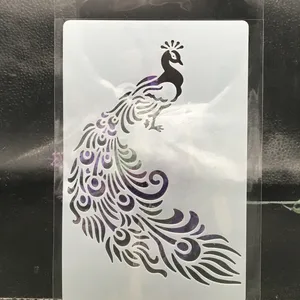 180*116 мм Павлин DIY слоистые трафареты настенная живопись Скрапбукинг раскраска тиснение альбом декоративная карта шаблон