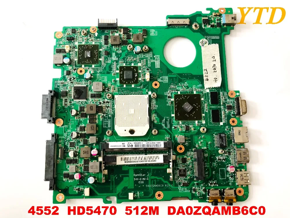 Оригинальная материнская плата для ноутбука ACER 4552 HD5470M 512M DA0ZQAMB6C0 протестирована