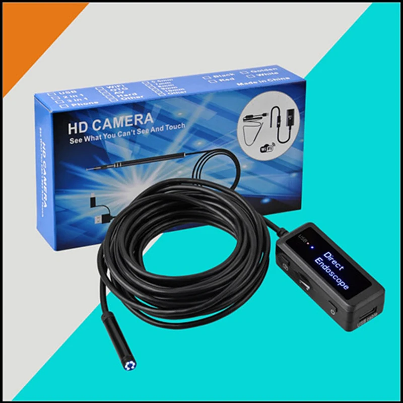 USB эндоскоп совместимый с iPhone Android тип 5 мм Звездочка камера бороскоп осмотр