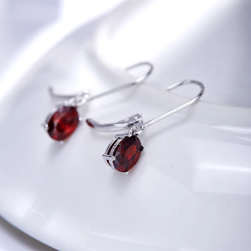 Новые 100% 925 пробы серебряные Длинные Серьги LOVE блестящие Прозрачные