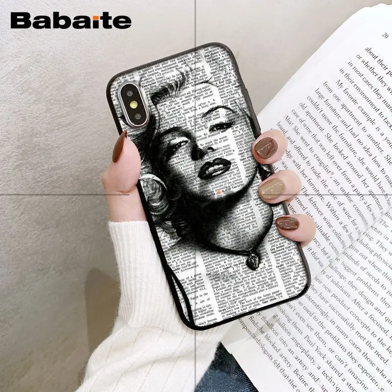 A5 Babaita Мэрилин Монро Роскошный Уникальный Дизайн чехол для телефона iPhone X XS MAX 6 6S 7 7plus 8 8Plus 5 5S XR 11 11pro 11promax - Цвет: A5