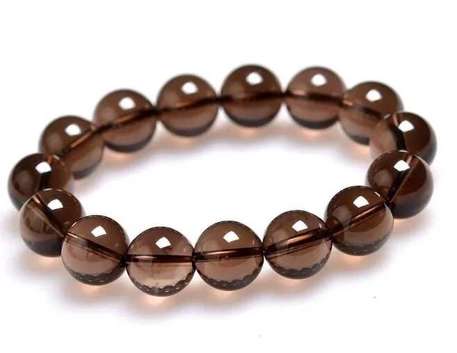 Браслеты из Дымчатых кварц класса А натурального качества браслеты драгоценных