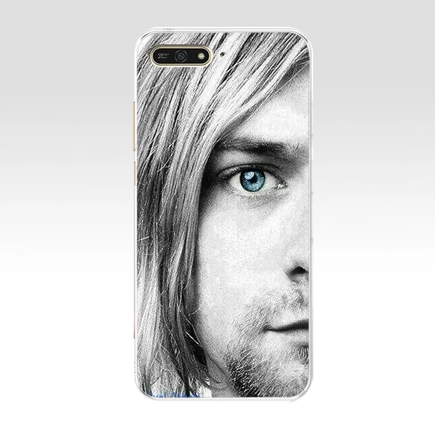 228AQ Nirvana Kurt Cobain чехол для телефона из мягкого силикона ТПУ с рисунком huawei Honor 7a pro 7x