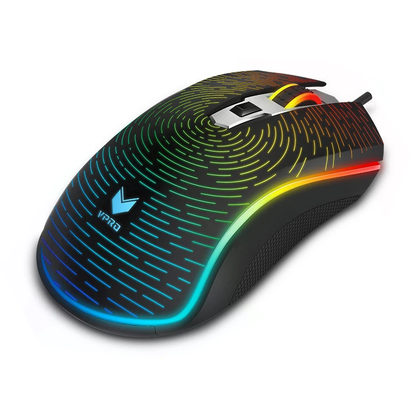 Игровая мышь Rapoo V25S 5300FPS 7000DPI встроенная память СВЕТОДИОДНЫЙ многоцветный