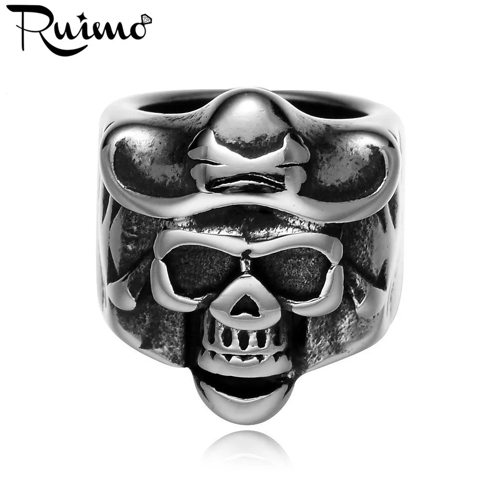 Бусины RUIMO из нержавеющей стали 316l с большим отверстием европейские
