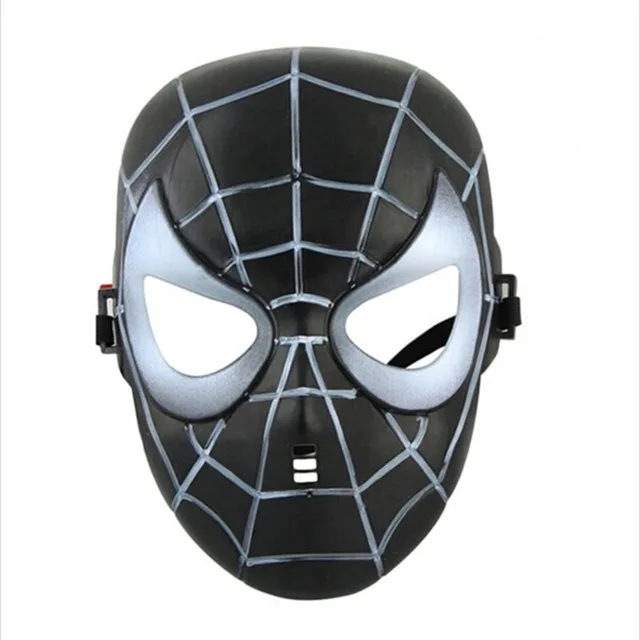 SpiderMan Black Супергерой Хэллоуин маска для детей и взрослых Marvel Капитан Америка человек паук Халк Железный человек Бэтмен маска "Звездные войны" - Цвет: SpiderMan Black
