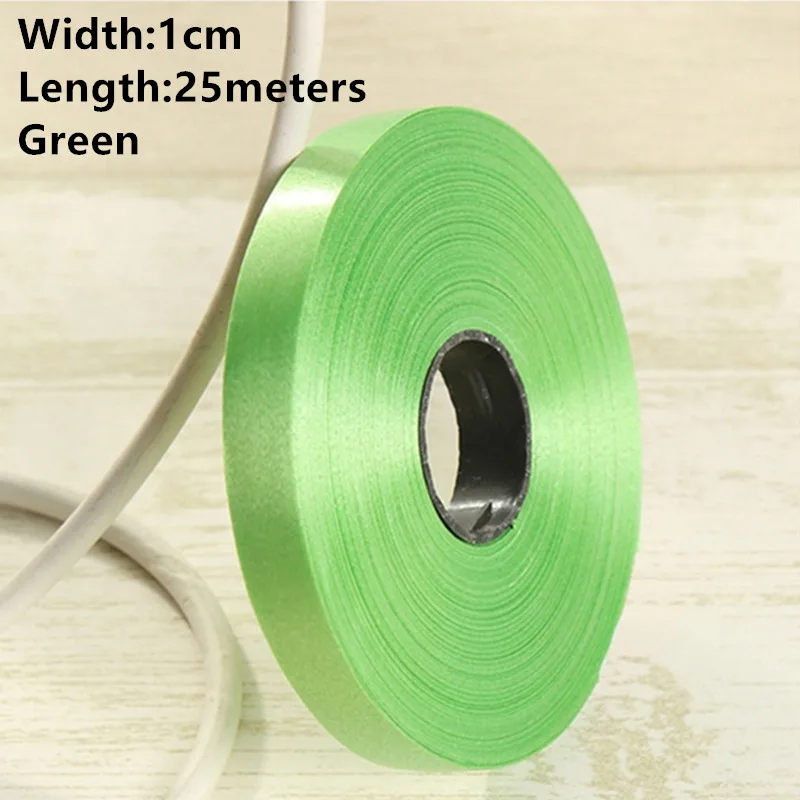 1cm Green Новинка 1 рулон Width1cm-3.2cm бумажная лента ветровой колокольчик может быть завязана с воздушным шаром может быть разорвана пластиковые ленты можно свернуть ленту - Цвет: 1cm Green