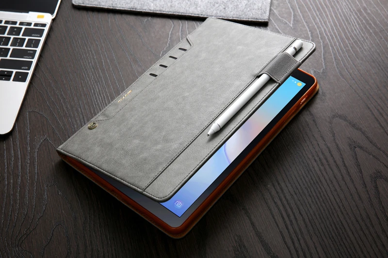 Многофункциональный кожаный чехол в стиле ретро для samsung Galaxy Tab A, 10,5 дюймов, T590, бизнес-чехол с подставкой и отделением для карт, смарт-чехол для samsung Tab A T595