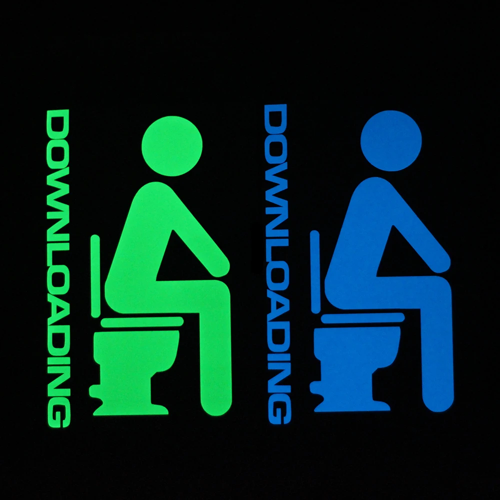 Светящаяся наклейка для туалета светится в темноте ванной комнаты декоративная