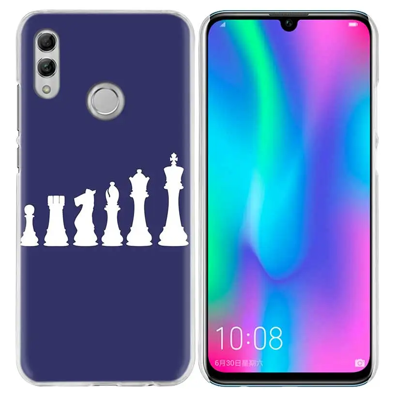 Черный и белый чехол для huawei Honor 8X Y9 20 9 10 Lite Play 8C 8A Pro V20 20i Y6 Y7 Y5 жесткий чехол для телефона из поликарбоната - Цвет: 06