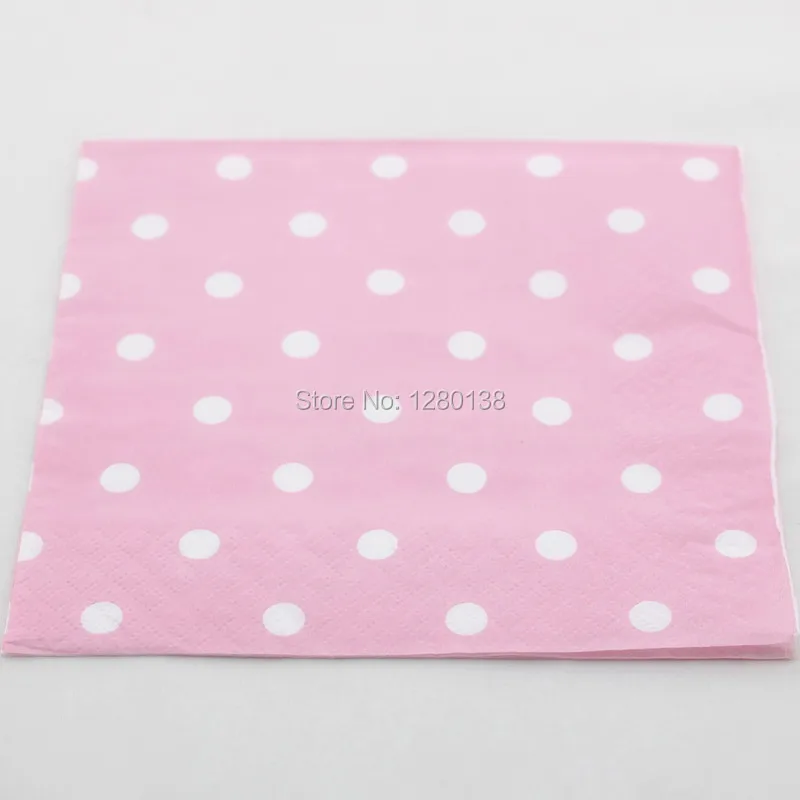 500 шт. бумажные салфетки в горошек для вечевечерние|napkins for weddings|napkins pinknapkin design |
