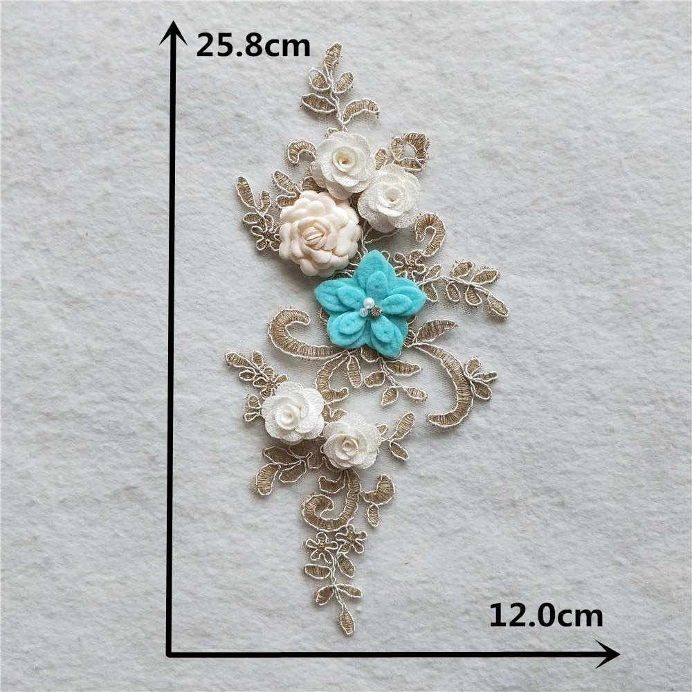 Fine Artificial Flower embroidery Lace Fabric Decor Costume Sewing Accessoires Clothing Applique Collar DIY Scrapbooking | Дом и сад