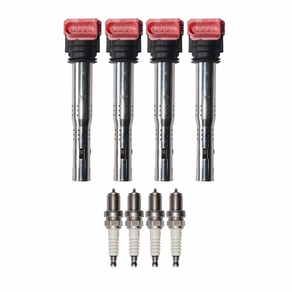 Набор свечей зажигания AP01 для Audi TT Q5 Allroad A5 A4 A3 VW Passat Jetta Golf/GTI/Rabbit Eos CC Beetle Touareg|set 4|set