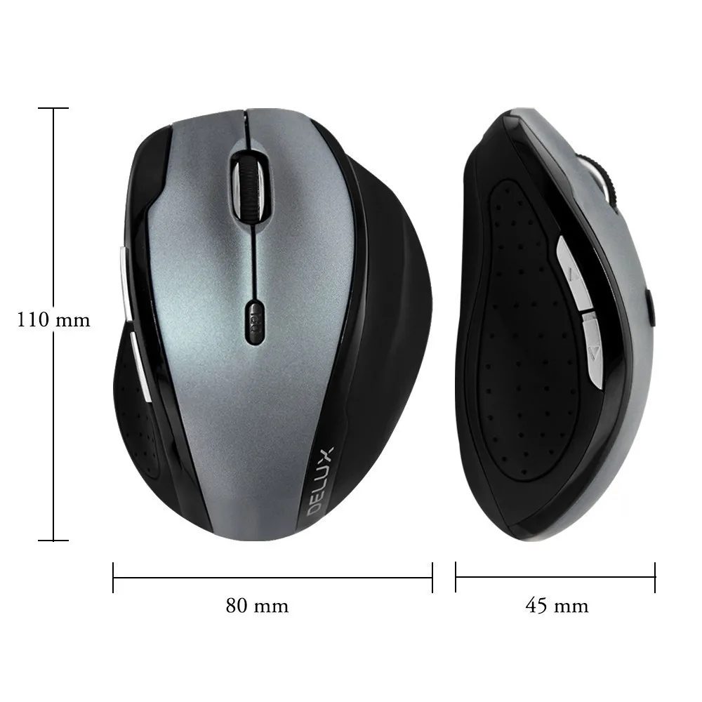 Беспроводная мышь Delux M620GX USB Optical Mause 6 кнопок 2400 точек/дюйм компьютерные игровые