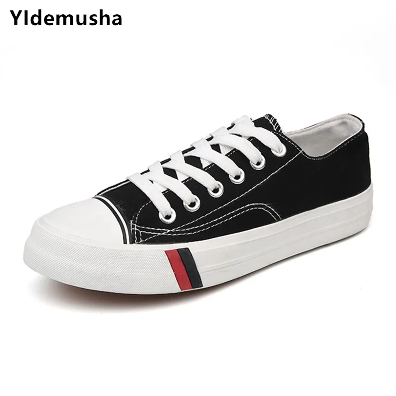 YIdemusha/Женская парусиновая обувь на плоской подошве с рисунком Новинка 2018 года