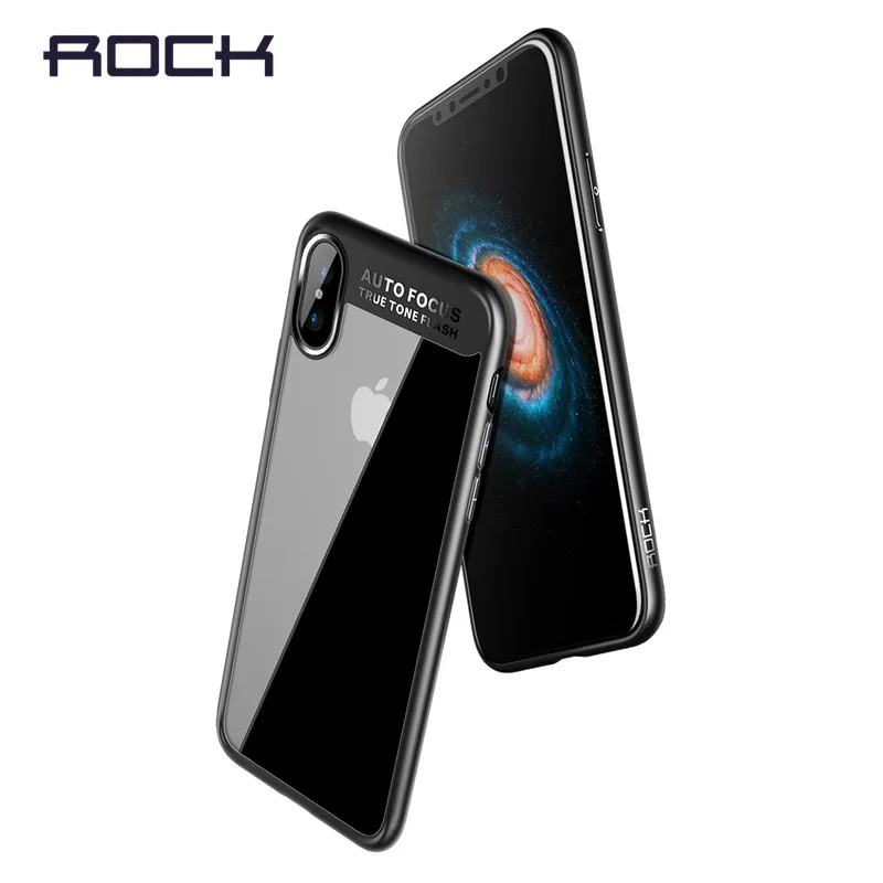 Чехол для iPhone X ROCK Slim полной защиты из ПК и термопластичного полиуретана для крышки Coque Funda iPhoneX on.