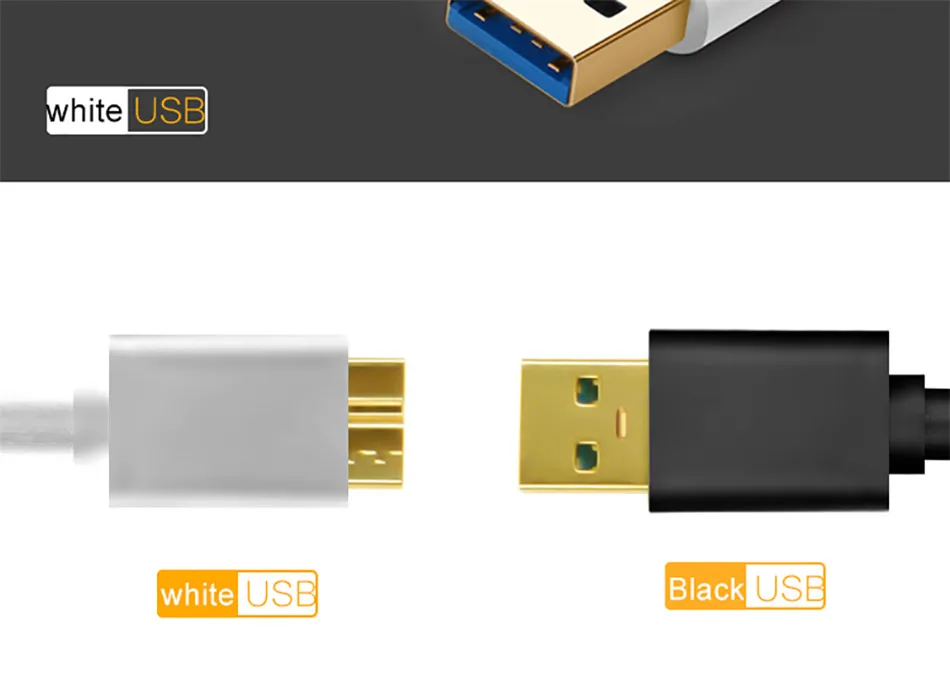 QGEEM Micro USB 3,0 кабель типа А к Micro B кабель для внешнего жесткого диска HDD samsung S5 Note3 USB HDD кабель для передачи данных