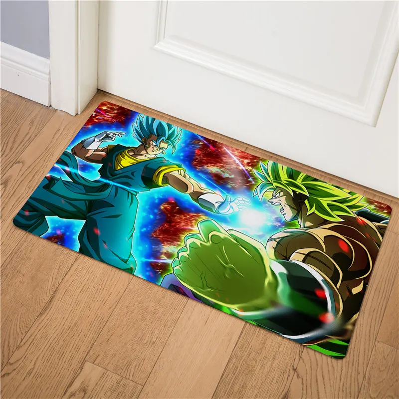 8 Мультфильм Аниме Saiyan принт дверной Коврик входная дверь из ПВХ Коврик Кожаный напольный Коврик нескользящий кухонный ковер легко чистить ковер Коврик - Цвет: 8