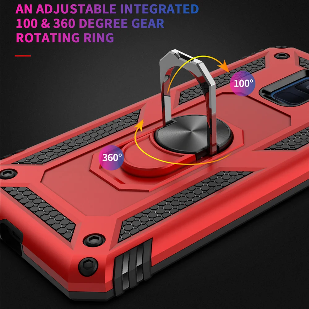 For Samsung Galaxy A6 A8 2018 A6plus A8plus Case Kickstand Armor Covers Plus A6+ A8+ Magnet Phone case |