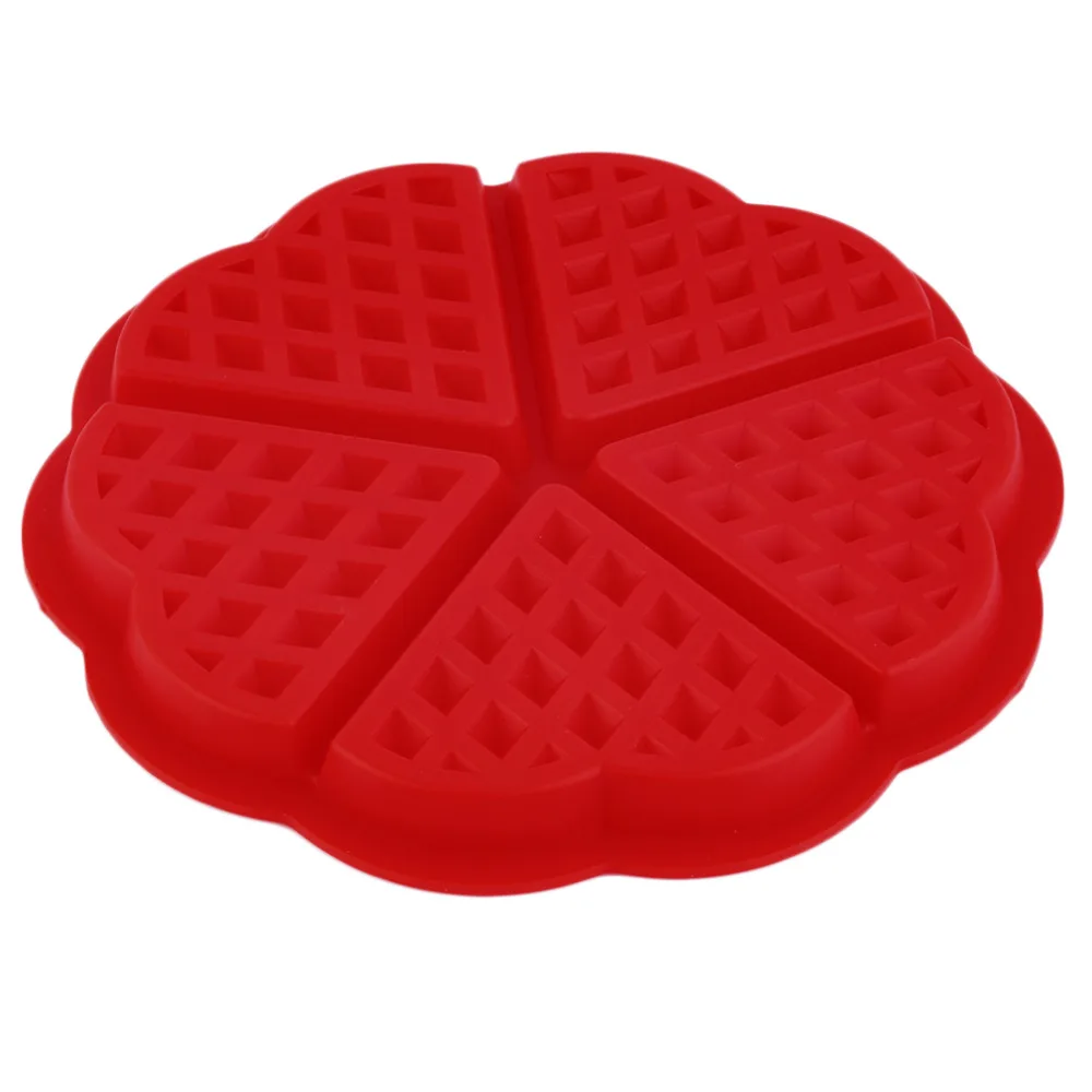 1 шт. форма в форме сердца для вафеля 5-полостная духовки торта силиконовая