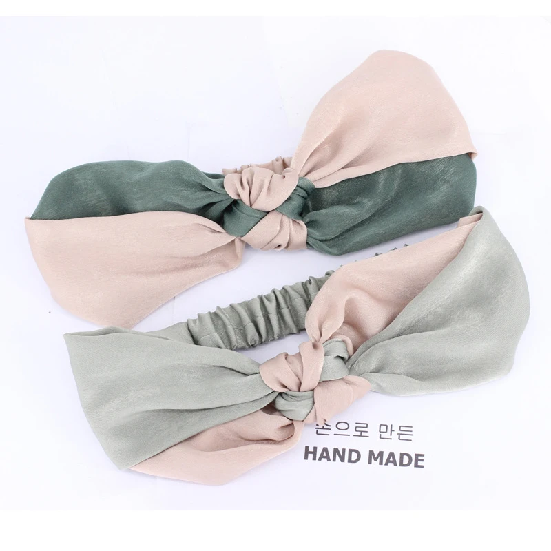 Женский аксессуар для волос TWDVS простой бантик в стиле пэтчворк эластичная