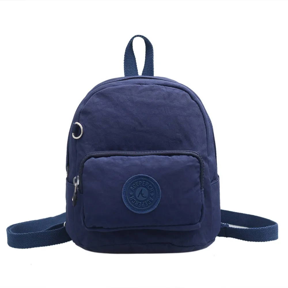 ACEPERCH Girl Женский мини-рюкзак Sac A Dos femme нейлоновые детские школьные сумки для девочек Bolsas Mochila Feminina сумка - Цвет: Deep Blue