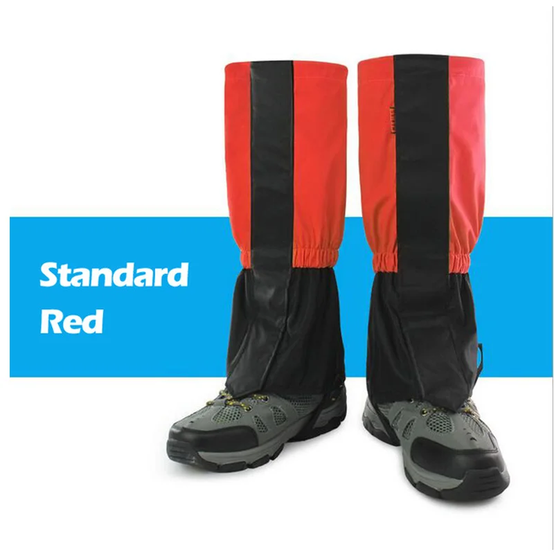 Standard Red JACKSHIBO Многоразовые водонепроницаемые леггинсы Чехлы против пустыни для мужчин и женщин и детей Гетры Сапоги зимние Чехлы обувь аксессуары - Цвет: Standard Red