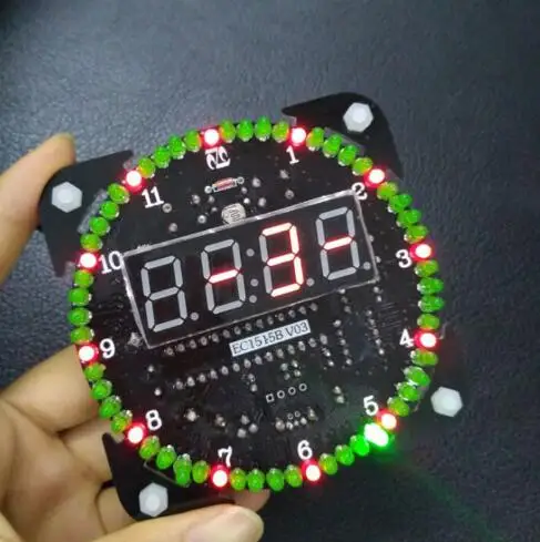 Бесплатная доставка DIY светодиодный часы набор для самостоятельной сборки