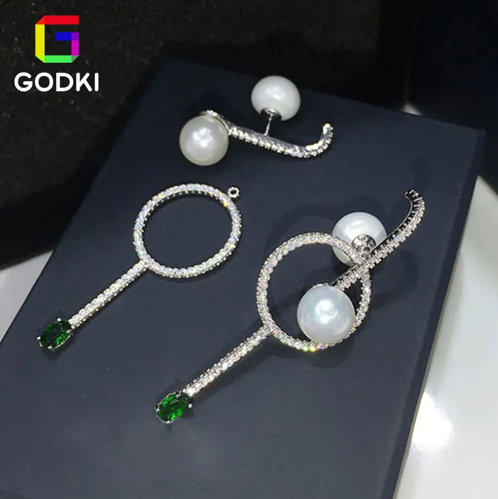 GODKI искусственный жемчуг кубический цирконий для женщин | Украшения и аксессуары