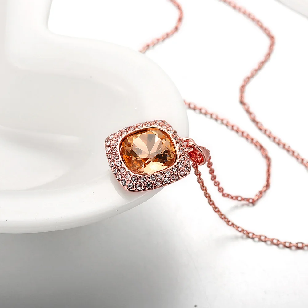 Ювелирные изделия кристалл ожерелье женщин посеребренные ожерелья и кулоны