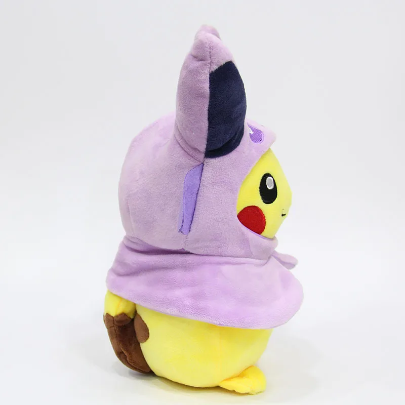 Карманные животные Пикачу Косплей Eevee Sylveon Jolteon Vaporeon плюшевые мягкие куклы с плащом Cos Пикачу игрушка детский подарок sa74