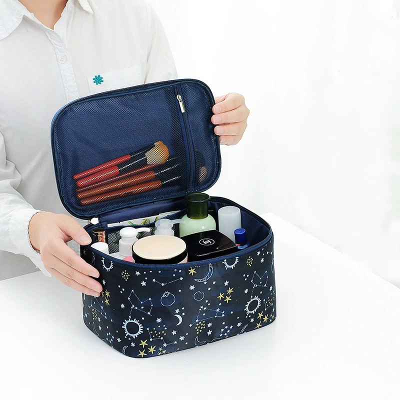 С принтом женская сумка для косметики Водонепроницаемый Полиэстер Органайзер