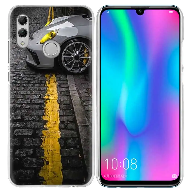 Спортивной одежды с принтом «Тачки», чехол для huawei Honor 8X Y9 9 10 Lite Play 7C 8C 8S 8A фотоаппаратов моментальной печати 7S 7A Pro V20 20i Y6 Y7 Y5 Жесткий PC Капа чехол для телефона