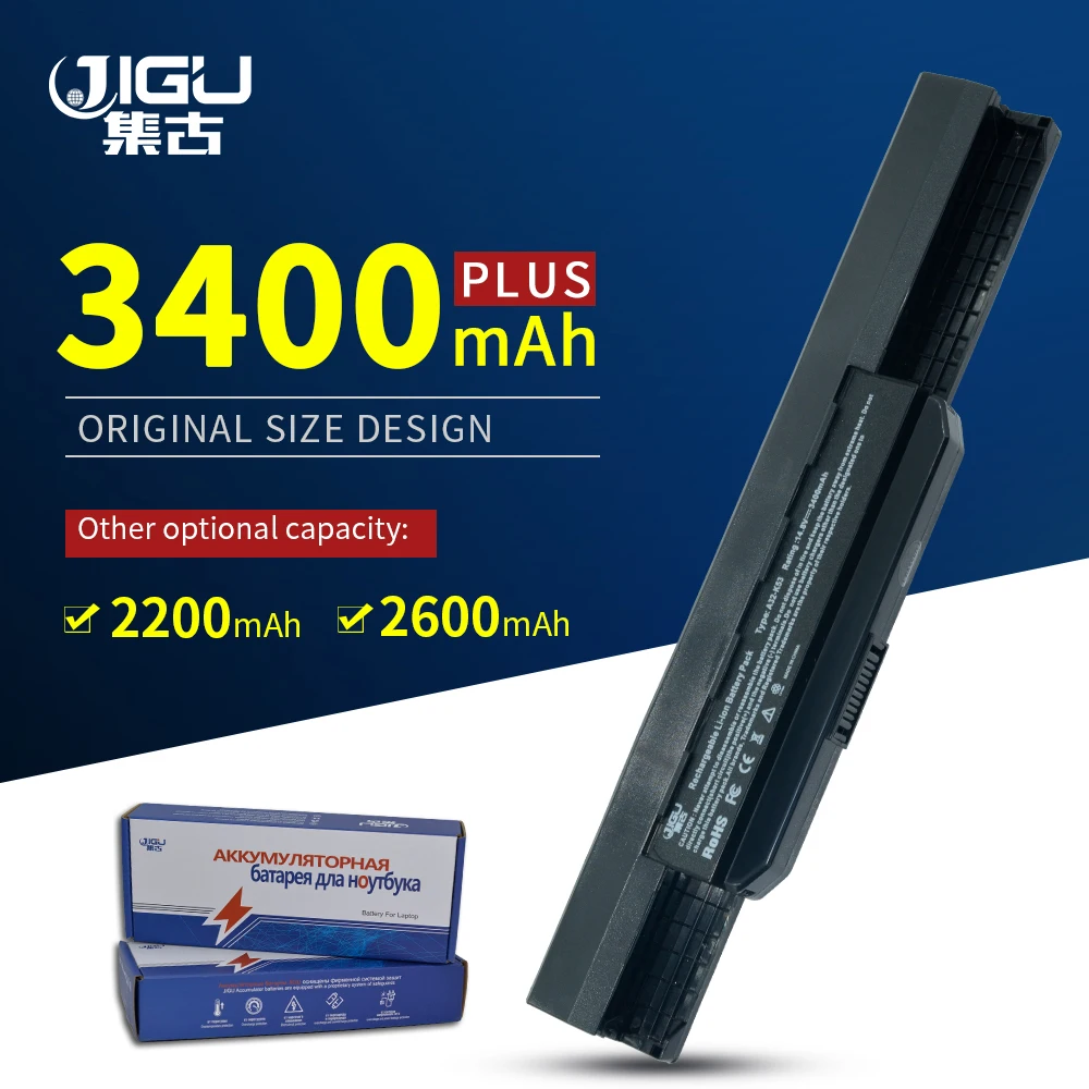 

JIGU Laptop Battery For ASUS A43EI241SV-SL A53 X54C A31-K53 A42-K53 X84HY Series K42JY K53X30TK A54 PRO8G X53E K53XI231SC