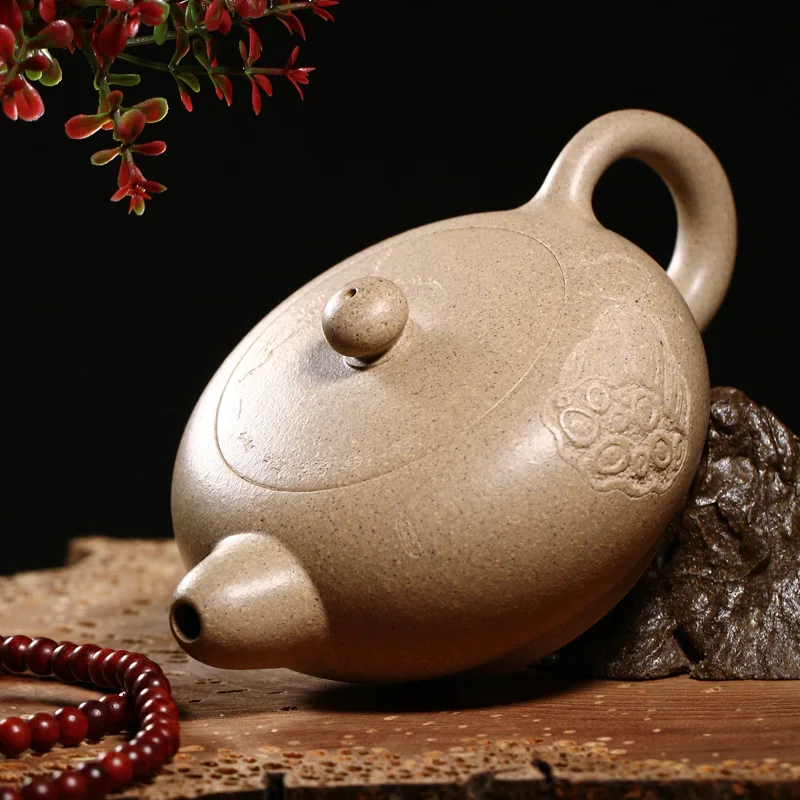 200cc аутентичный Yixing чайный горшок Lotus pot забота о здоровье Фиолетовый Глиняный