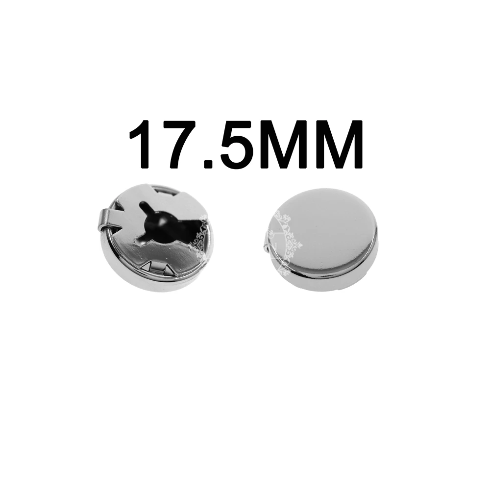 Серебряный, черный запонки для свадьбы формальная рубашка 6600086 - Окраска металла: 17.5MM Silver